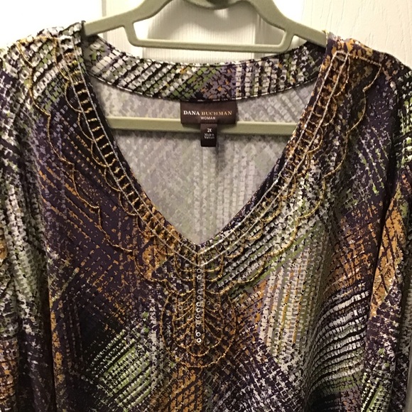Dana Buchman Blouse 2X - Picture 3 of 6